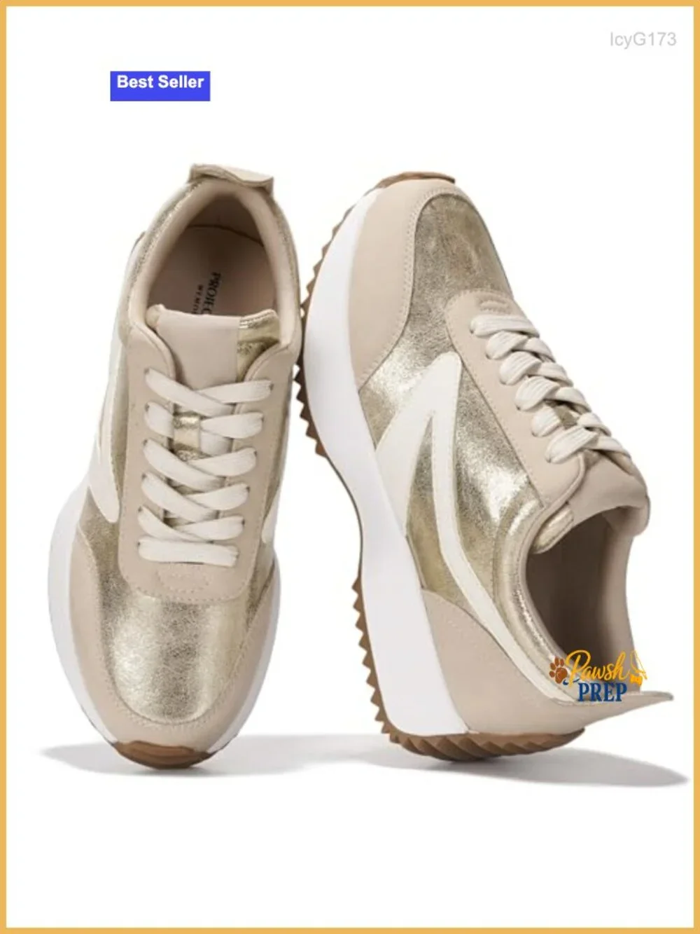 Memory Foam Insole Sneakers - Lightweight Non-Slip Lace Up Fashion Shoes